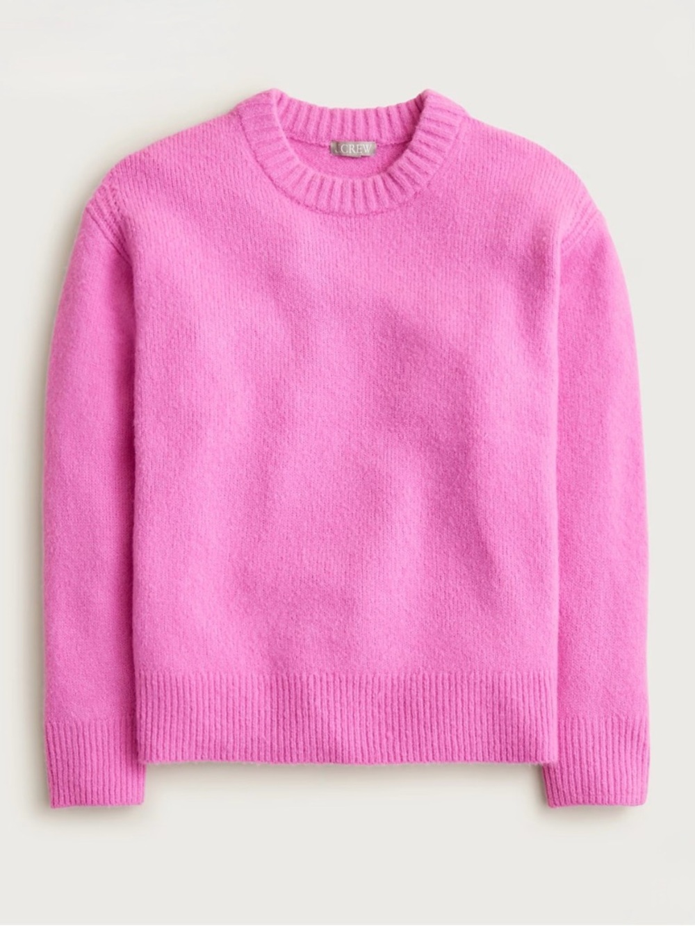 NWT! J. Crew Women’s Relaxed crewneck pullover light petunia pointelle size XS